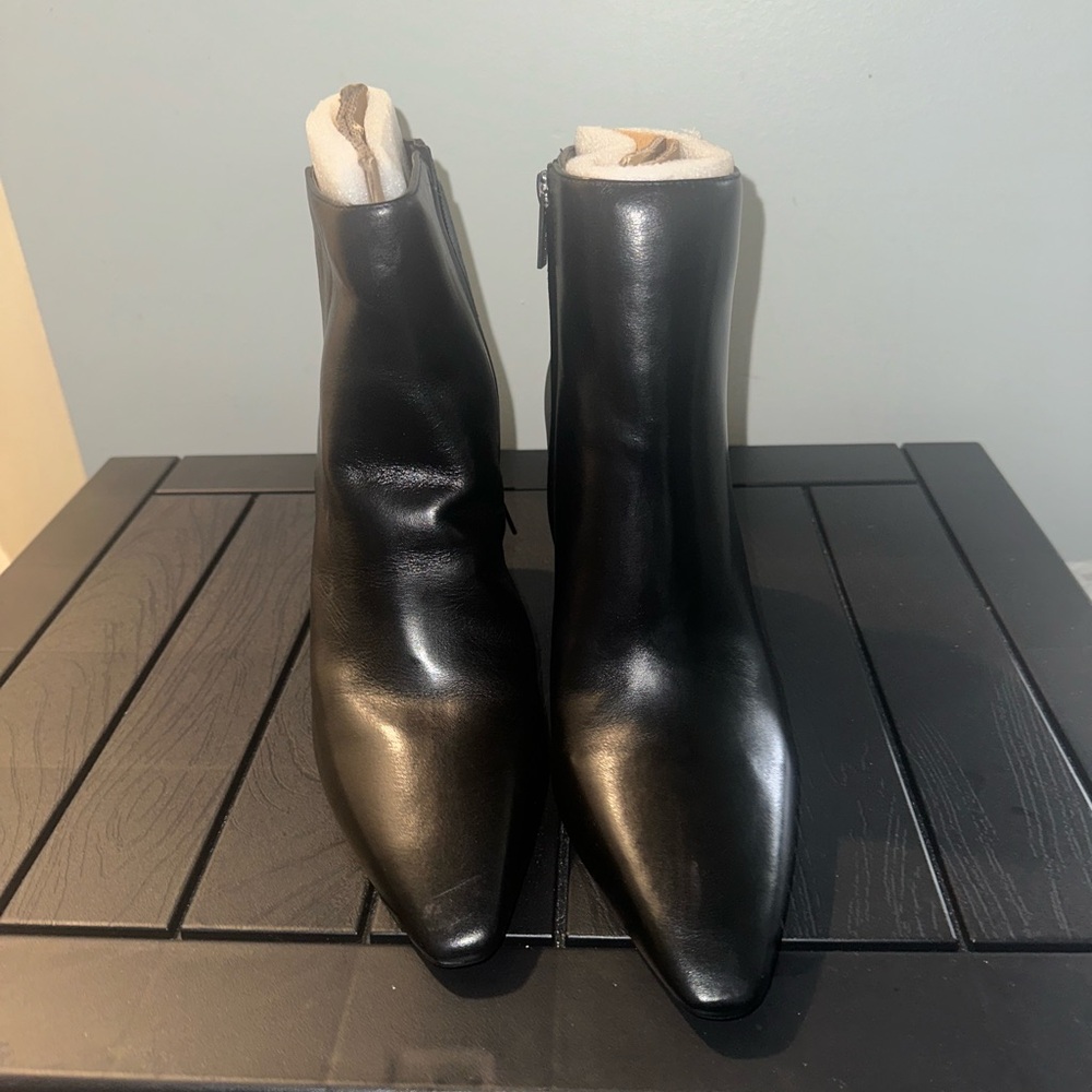 Vince Camuto Sleek Black Ankle Booties